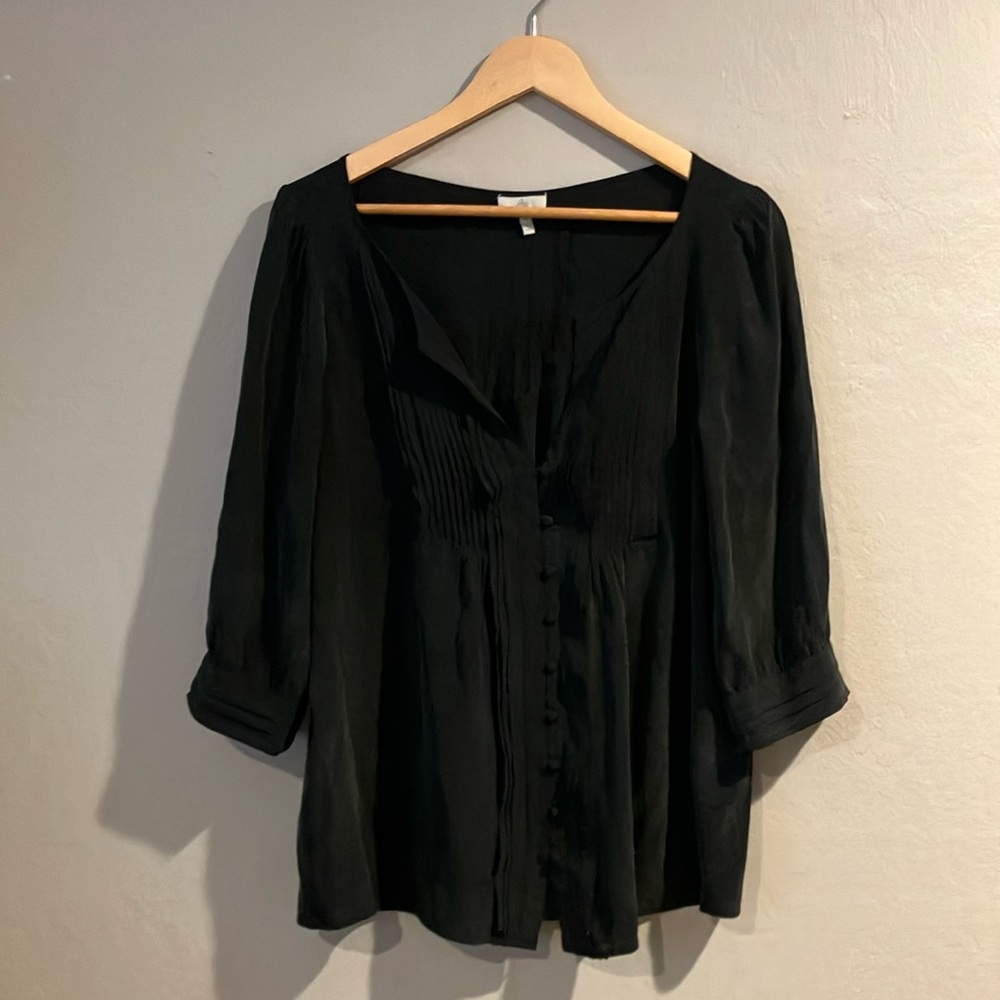 Joie Silk Blouse- Black/ Size M